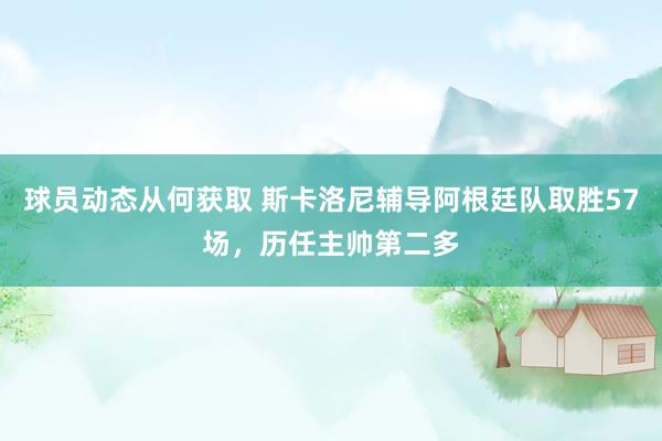 球员动态从何获取 斯卡洛尼辅导阿根廷队取胜57场，历任主帅第二多