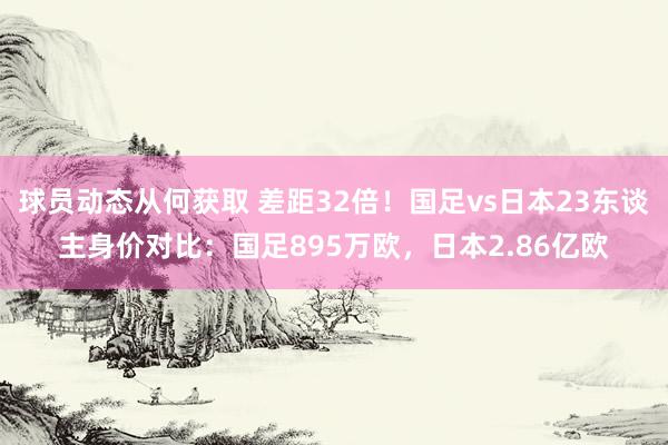 球员动态从何获取 差距32倍！国足vs日本23东谈主身价对比：国足895万欧，日本2.86亿欧