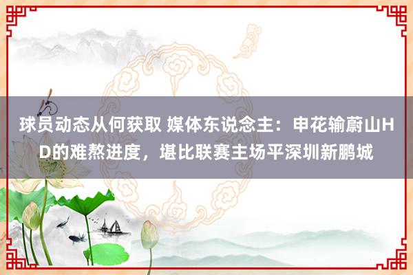 球员动态从何获取 媒体东说念主：申花输蔚山HD的难熬进度，堪比联赛主场平深圳新鹏城