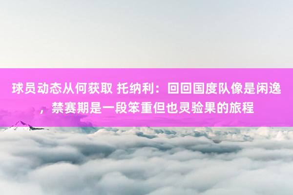 球员动态从何获取 托纳利：回回国度队像是闲逸，禁赛期是一段笨重但也灵验果的旅程