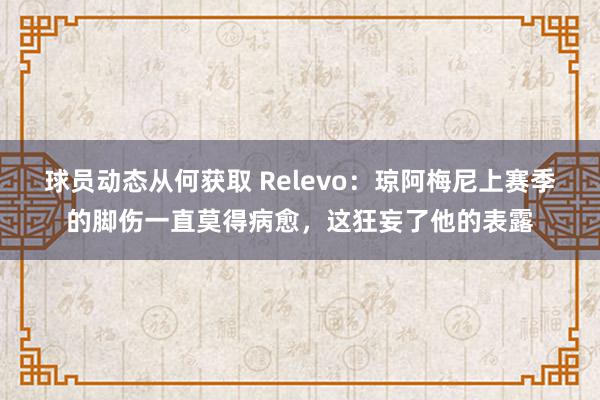 球员动态从何获取 Relevo：琼阿梅尼上赛季的脚伤一直莫得病愈，这狂妄了他的表露