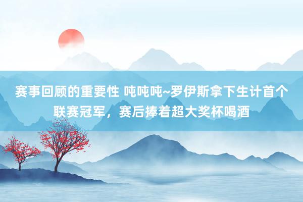 赛事回顾的重要性 吨吨吨~罗伊斯拿下生计首个联赛冠军，赛后捧着超大奖杯喝酒